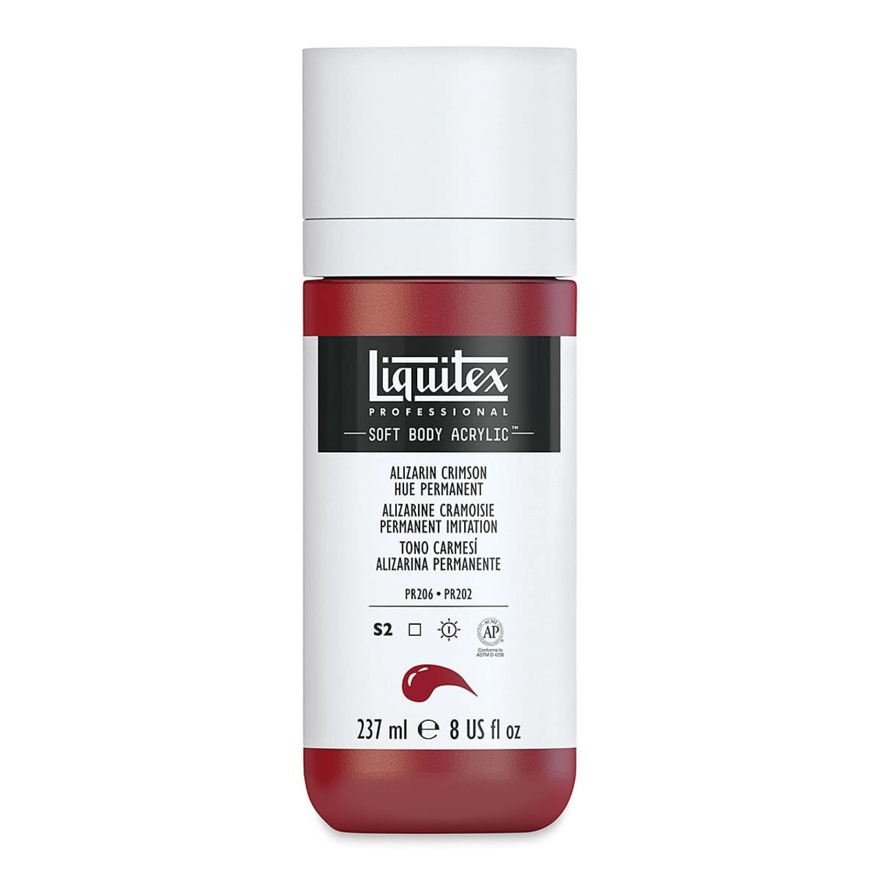 Liquitex Soft Body Artist Acrylics - Alizarin Crimson Hue Permanent, 237 ml